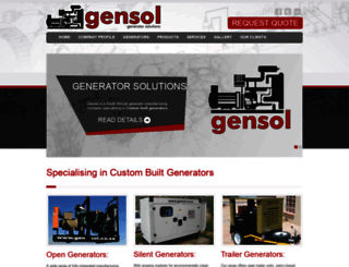 gensol.co.za screenshot