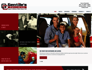 gentilescollision.com screenshot
