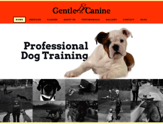 gentlecanine.com screenshot