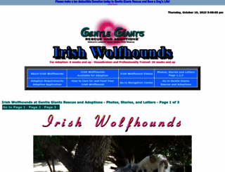 gentlegiantsrescue-irish-wolfhounds.com screenshot
