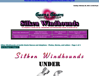 gentlegiantsrescue-silken-windhounds.com screenshot