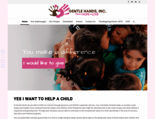 gentlehandsorphanages.com screenshot