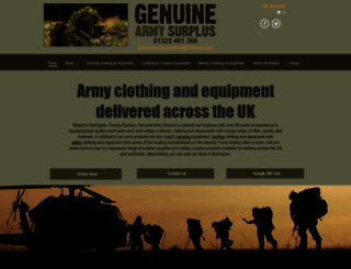 genuinearmysurplus.co.uk screenshot