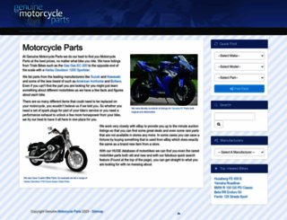 genuinemotorcycleparts.com screenshot