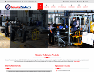 genuineproducts.in screenshot