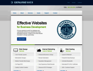 genuineweb.com screenshot