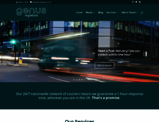 genuslogistics.co.uk screenshot