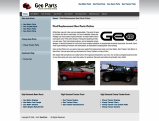 geo-parts.com screenshot