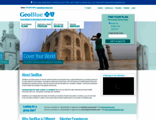 geobluetravelinsurance.com screenshot