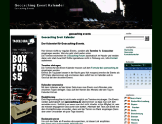 geocaching-events.de screenshot