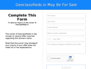geoclassifieds.in screenshot