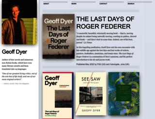geoffdyer.com screenshot