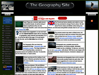 geography-site.co.uk screenshot