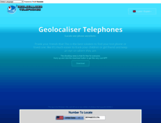 geolocalisertelephones.com screenshot