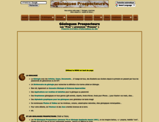 geologues-prospecteurs.fr screenshot