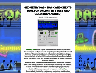 geometrydashhackupdate.wordpress.com screenshot