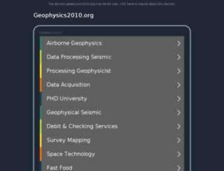 geophysics2010.org screenshot
