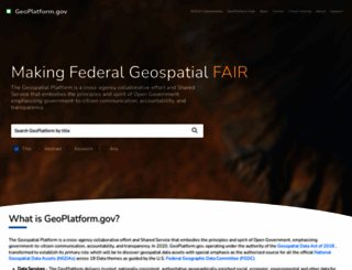 geoplatform.gov screenshot