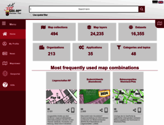 Access geoportal.rlp.de. Geoportal RLP