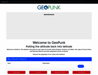 geopunk.co.uk screenshot
