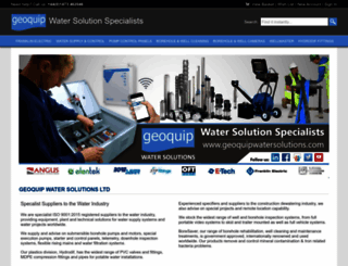 geoquipwatersolutions.com screenshot