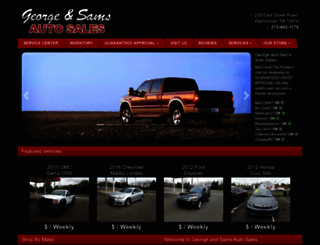 georgeandsamsautosales.com screenshot