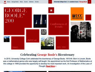 georgeboole.com screenshot