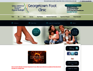 georgetownfootclinic.com screenshot