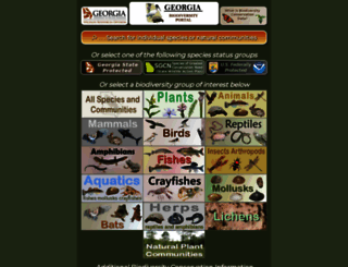 georgiabiodiversity.org screenshot