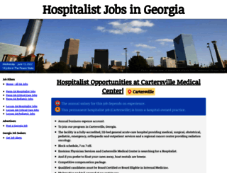 georgiahospitalistjobs.com screenshot