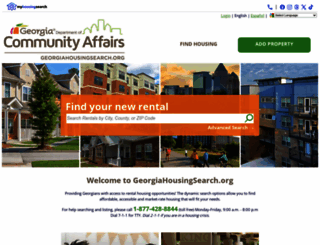 georgiahousingsearch.org screenshot