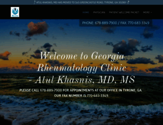 georgiarheumatologyclinic.com screenshot