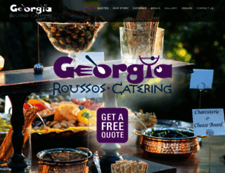 georgiaroussoscatering.com screenshot