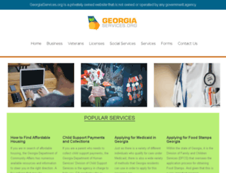 georgiaservices.org screenshot