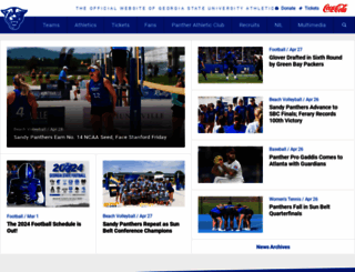 georgiastatesports.com screenshot