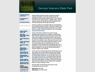 georgiaveteransstatepark.org screenshot