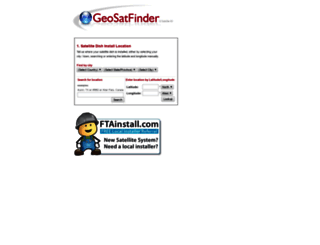 geosatfinder.com screenshot