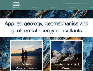geoscience.co.uk screenshot
