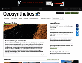 geosyntheticsmagazine.com screenshot
