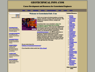 geotechnicalinfo.com screenshot