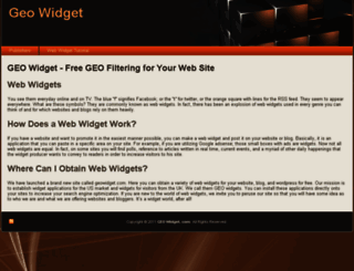 geowidget.com screenshot