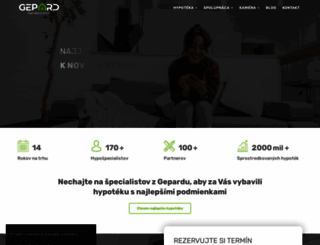 gepardfinance.sk screenshot
