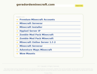 geradordeminecraft.com screenshot