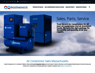 gerardaircompressors.com screenshot