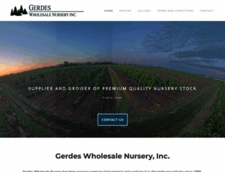 gerdes-wholesale-nursery.com screenshot
