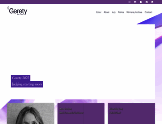 geretyawards.com screenshot