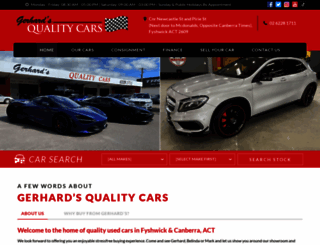 gerhardsqualitycars.com.au screenshot