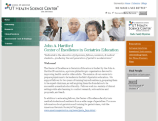 geriatrics.uthscsa.edu screenshot