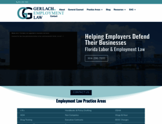 gerlachemploymentlaw.com screenshot