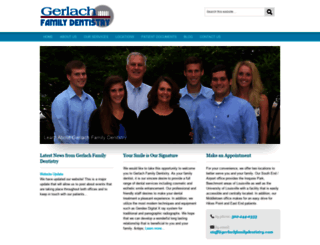gerlachfamilydentistry.com screenshot